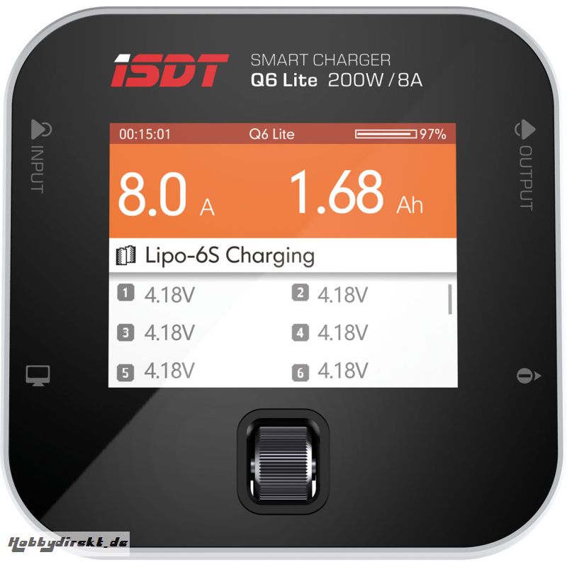 ISDT Q6 LITE 200W 7-32V/DC 2-6S 200W -8A SMART CHARGER LADEGERÄT Robbe Q6 LITE